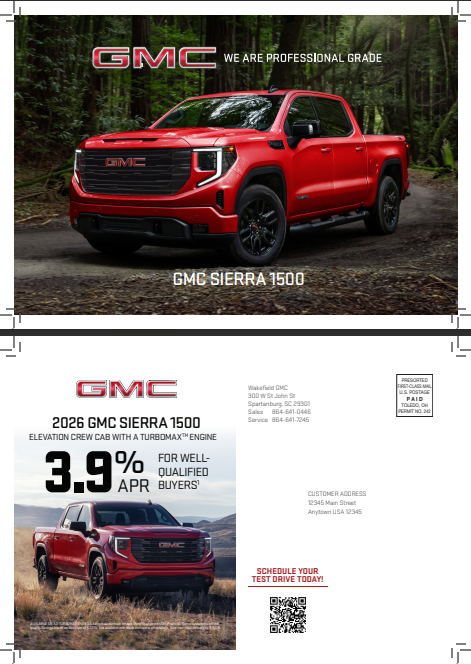 iMR direct mail creative